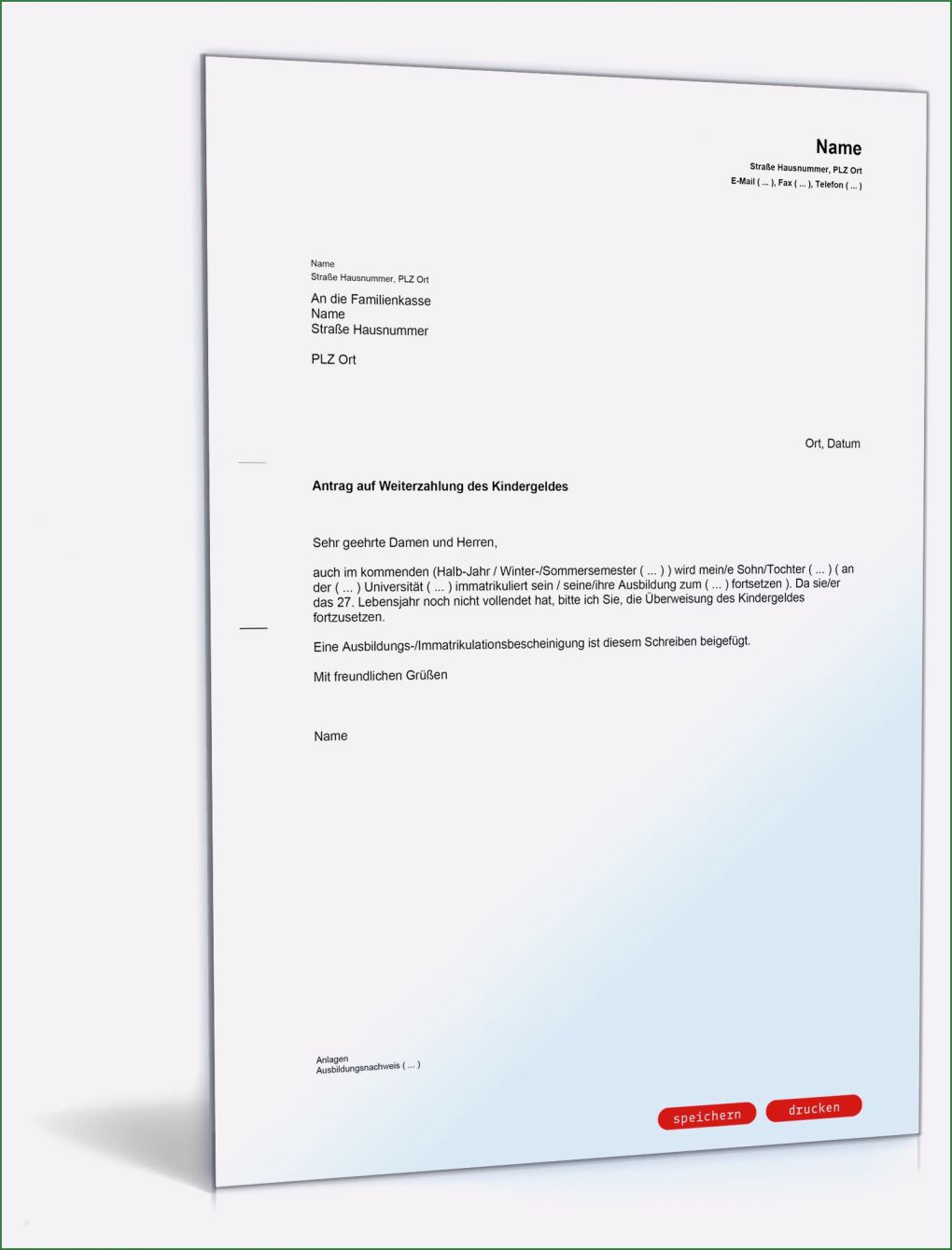 Bafög Antrag Zurückziehen Vorlage Gut Antrag Weiterzahlung Kindergeld Wegen Ausbildung Muster