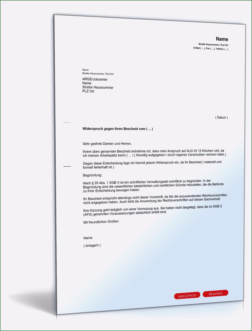 Bafög Widerspruch Vorlage Wunderbar Widerspruch Sperrung Alg