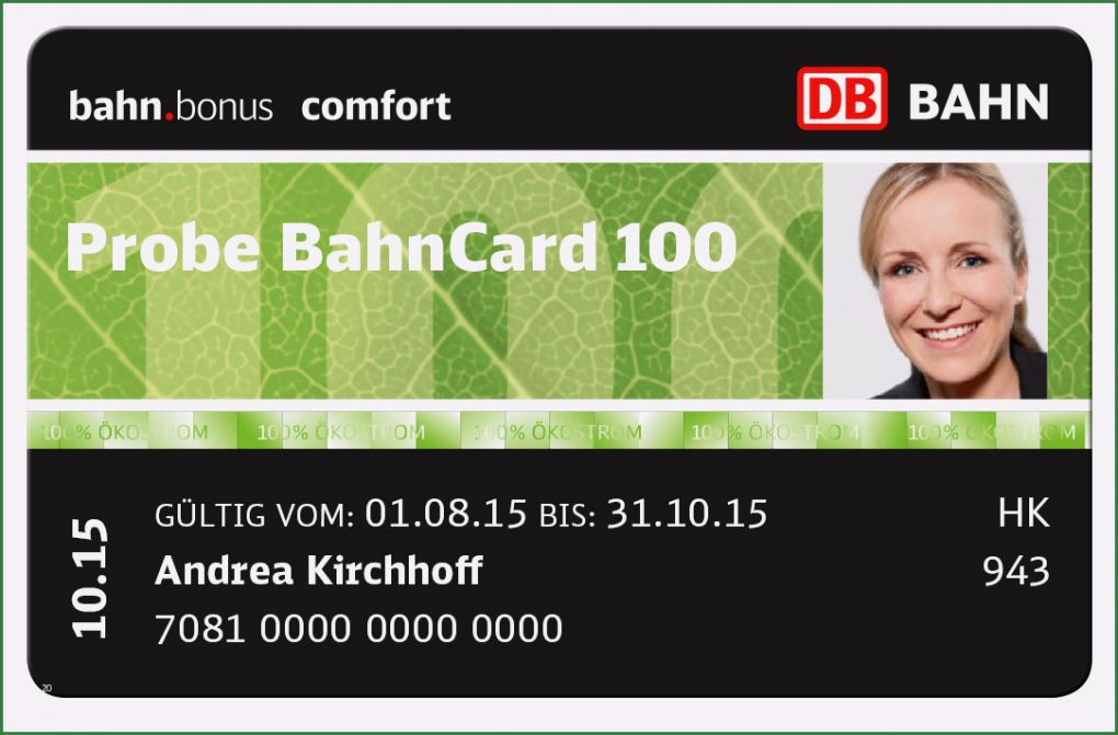 Bahncard 100 Kündigung Vorlage Neu Probe Bahncard Ab 19 90 Euro ist Wieder Da