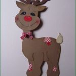 Basteln Mit Kindern Vorlagen Weihnachten Erstaunlich Fensterbild Rudi Rentier Rudolph Elch Rudolf