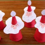 Basteln Mit Kindern Vorlagen Weihnachten Süß Weihnachtsmann Platzkarten Mit Kindern Basteln