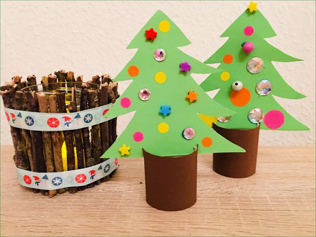 Basteln Mit Kindern Vorlagen Weihnachten Wunderbar Weihnachtsbäume Aus toilettenpapierrollen Basteln Mit