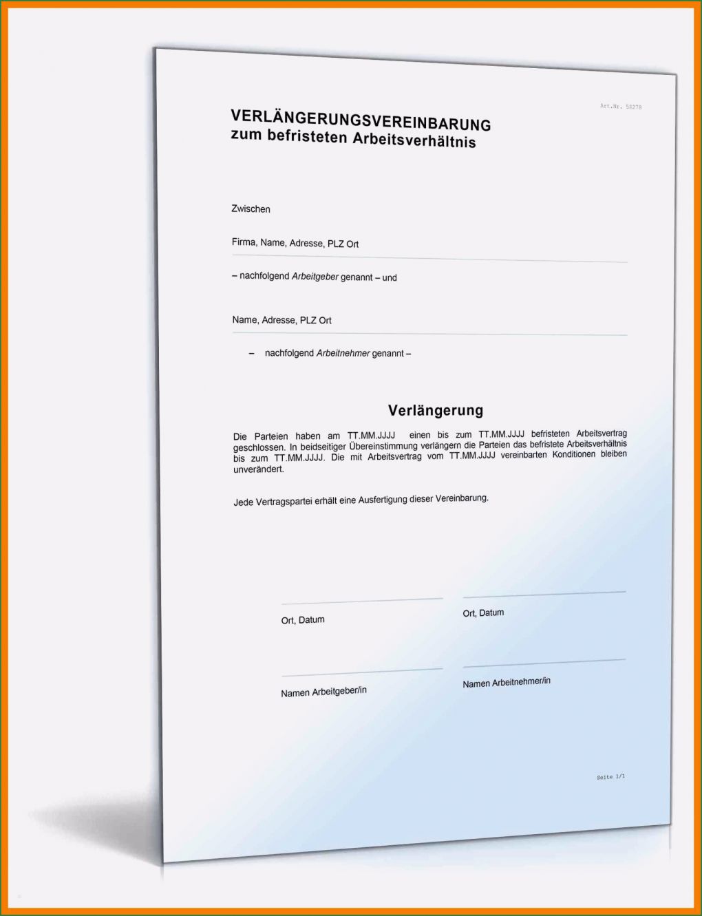 Befristeter Arbeitsvertrag Vorlage Best Of 11 Verlängerung Befristeter Arbeitsvertrag Muster