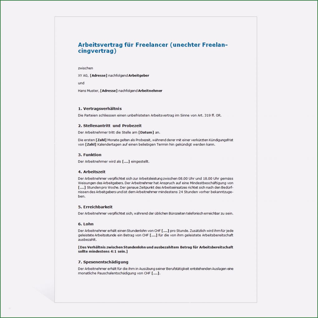 Befristeter Arbeitsvertrag Vorlage Erstaunlich 20 Befristeter Arbeitsvertrag Muster Kostenlos
