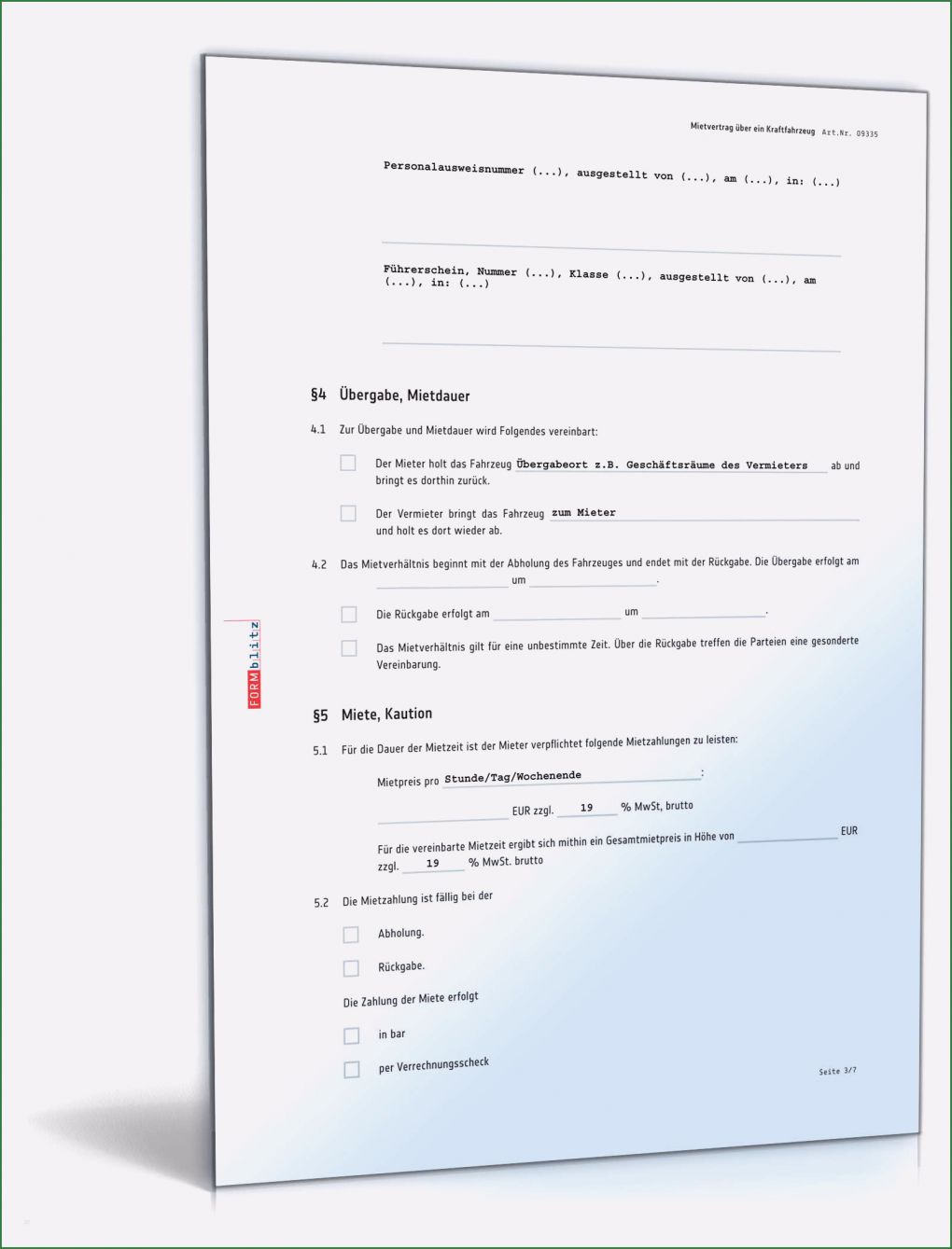 Befristeter Mietvertrag Vorlage Pdf Beste Mietvertrag formular