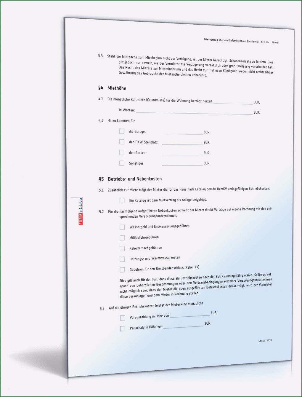 Befristeter Mietvertrag Vorlage Pdf Neu Befristeter Mietvertrag Einfamilienhaus Muster Zum Download