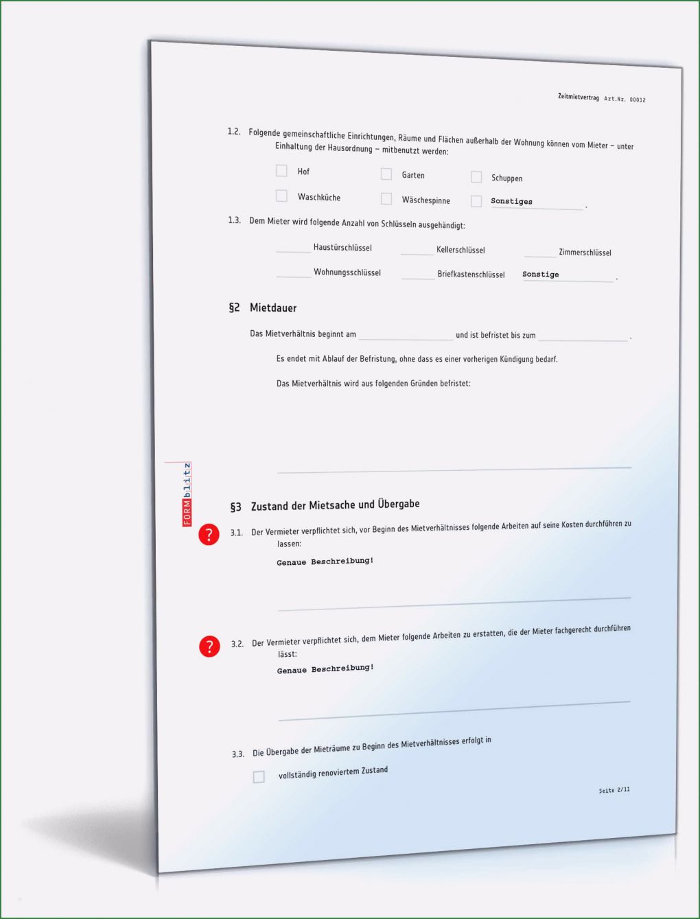 Befristeter Mietvertrag Vorlage Pdf Schönste Rechtssicherer Zeitmietvertrag Muster Zum Download