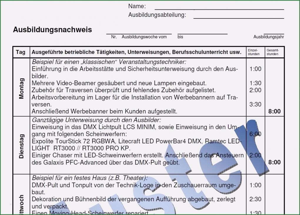 Berichtsheft Vorlage Fachkraft Für Lagerlogistik Best Of Berichtsheft Fachkraft Für Lagerlogistik Vorlage