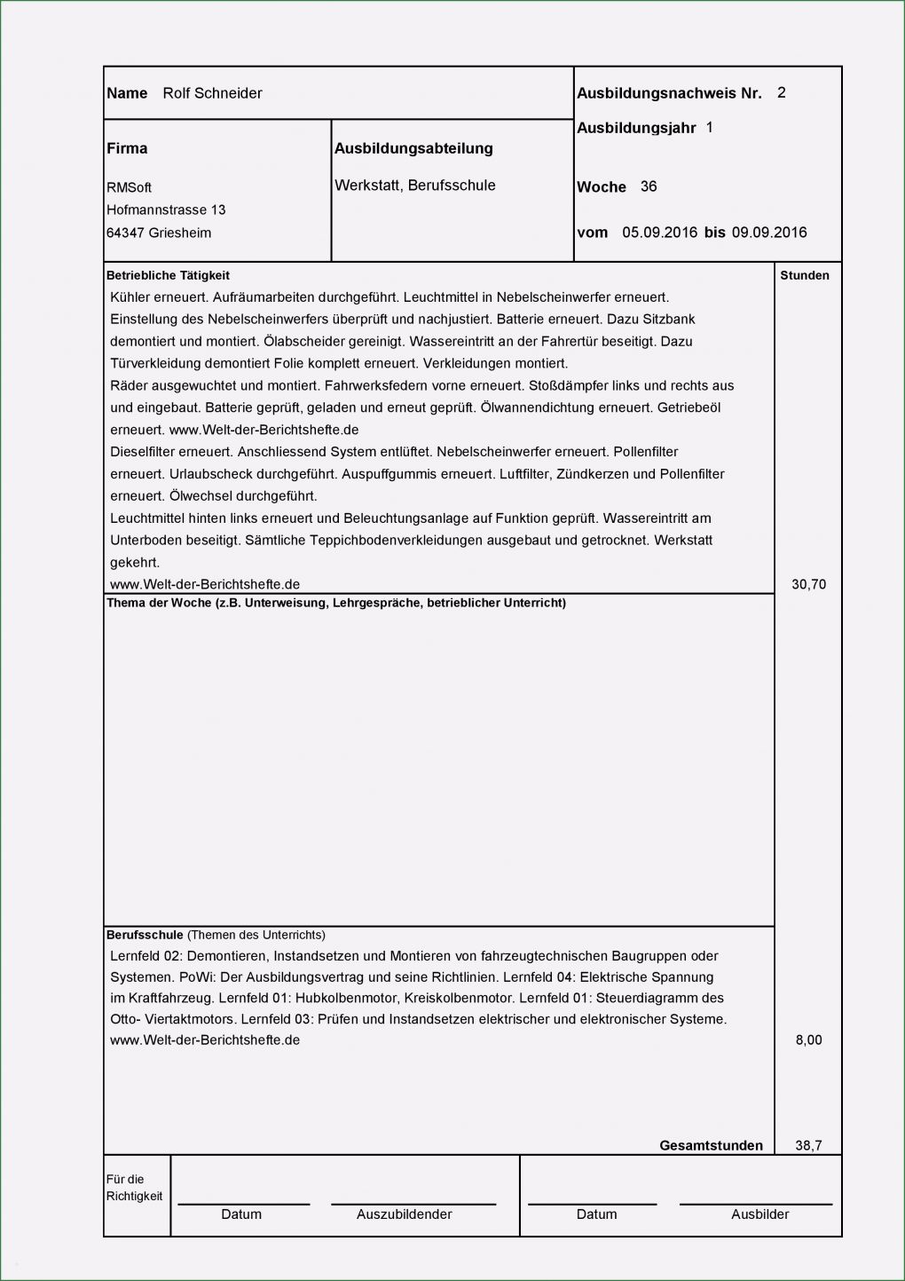 Berichtsheft Vorlage Fachkraft Für Lagerlogistik Schön Berichtsheft Vorlage Word – Kebut