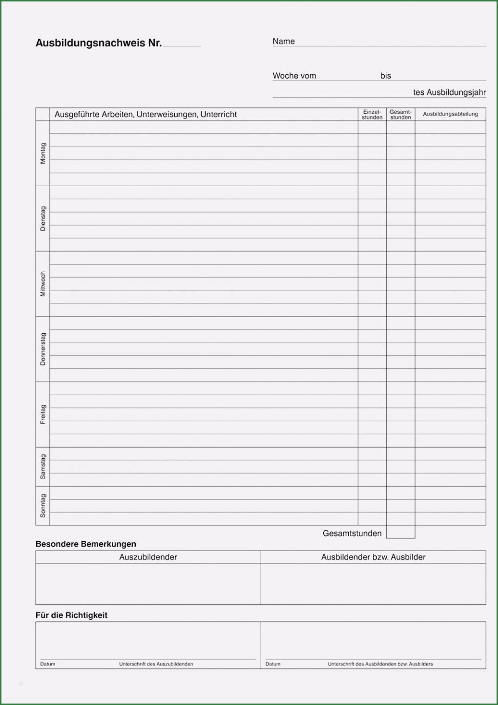 Berichtsheft Vorlage Verkäufer Kostenlos Cool 30 Berichtsheft Vorlage Ihk Download Brontepublicschool