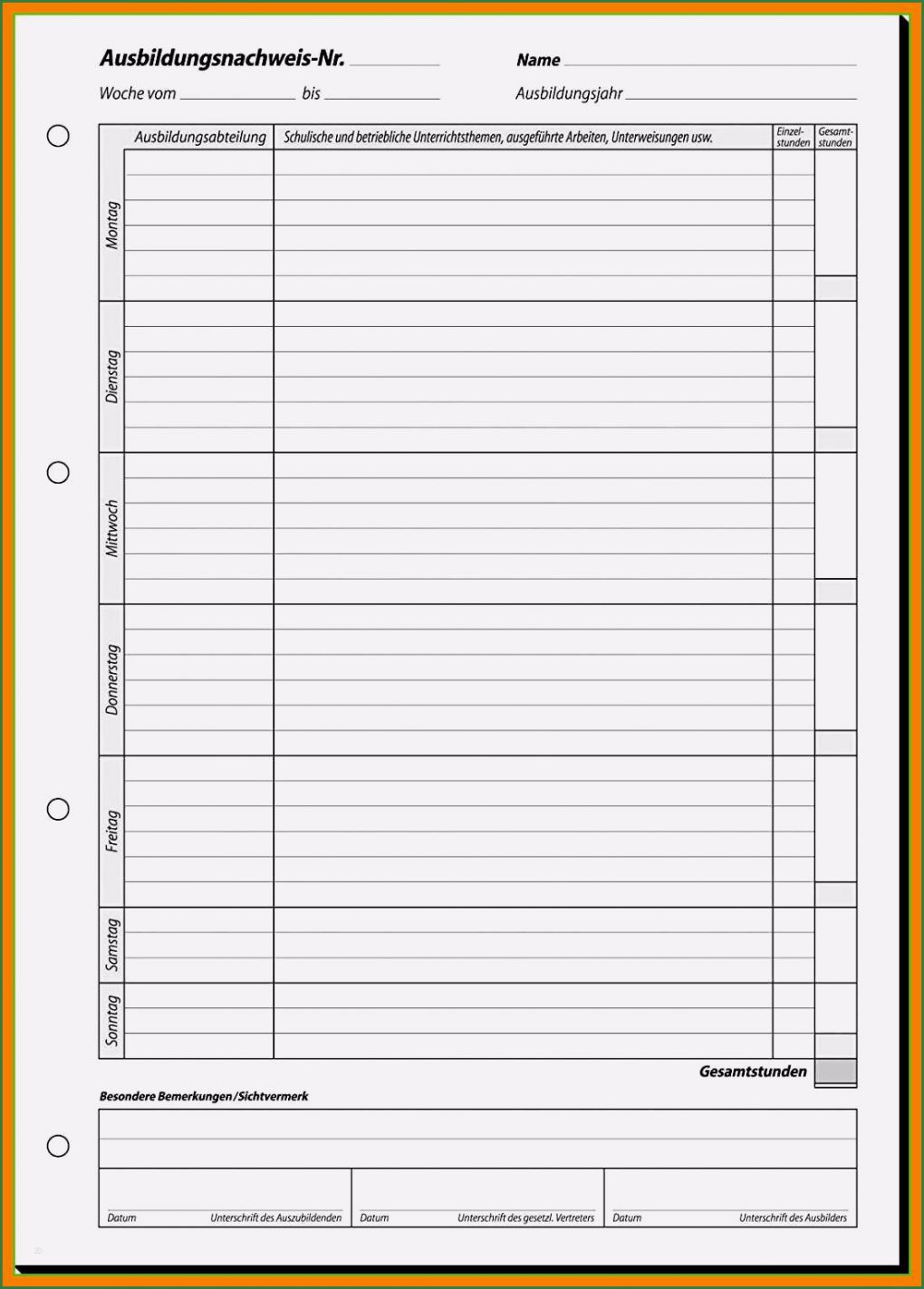 Berichtsheft Vorlage Verkäufer Kostenlos Schönste 8 Berichtsheft Vorlage Tagesbericht