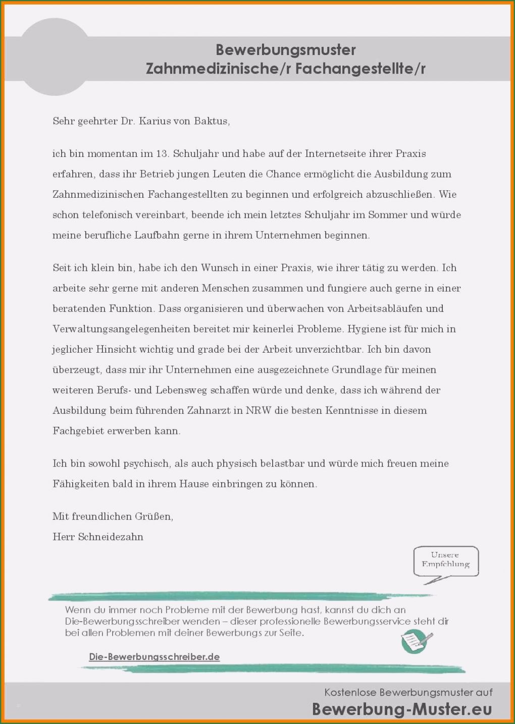 Berichtsheft Vorlage Zahnmedizinische Fachangestellte Erstaunlich 17 Bewerbungsschreiben Zahnmedizinische Fachangestellte
