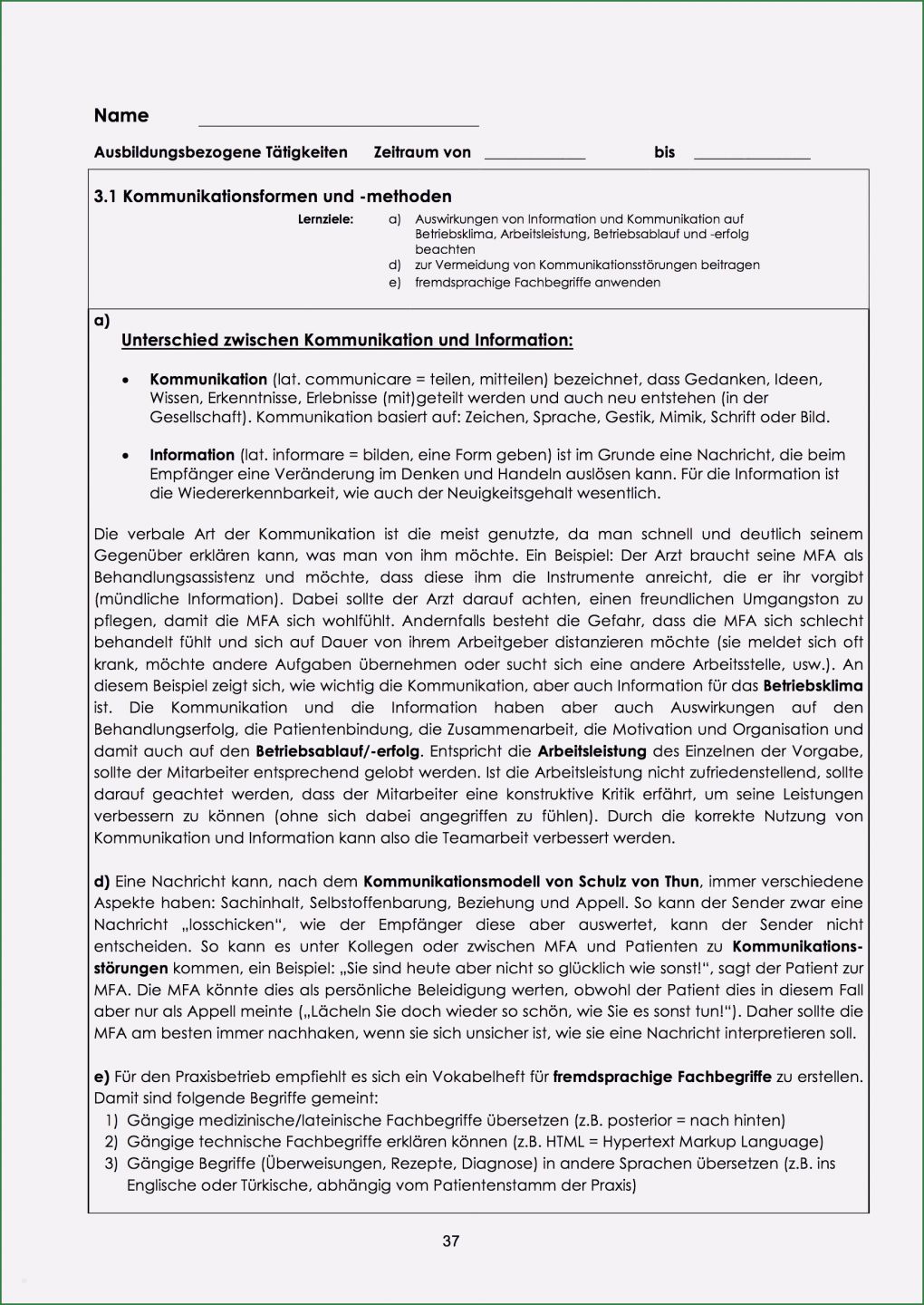 Berichtsheft Vorlage Zahnmedizinische Fachangestellte Erstaunlich Berichtsheft Mfa Vorlage