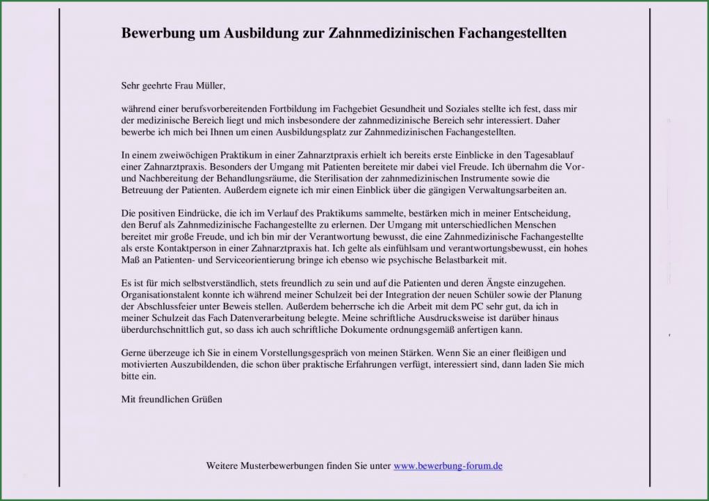 Berichtsheft Vorlage Zahnmedizinische Fachangestellte Schön Bewerbung Ausbildungsstelle Lebenslauf Beispiel