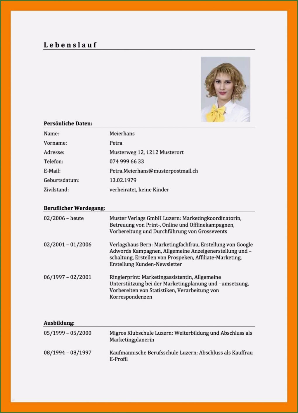 Beruflicher Lebenslauf Vorlage Einzigartig 15 Beruflicher Lebenslauf