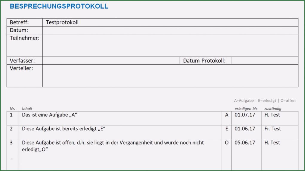 Besprechungsprotokoll Vorlage Word Kostenlos Gut Protokoll Vorlage Word