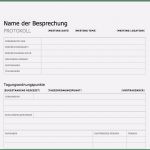 Besprechungsprotokoll Vorlage Word Kostenlos Schön Besprechungsprotokoll Vorlage