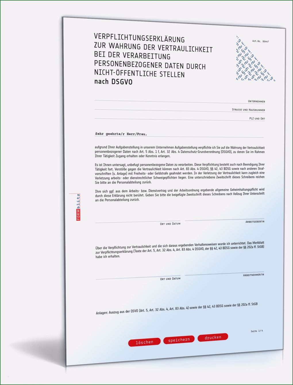 Dsgvo Vorlagen Mitarbeiter Angenehm Muster Dienstleistungsvertrag Externer Datenschutzbeauftragter
