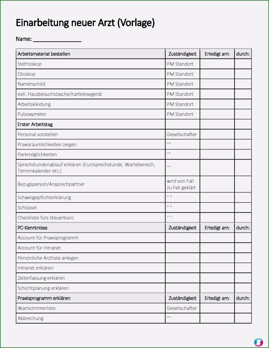 Einarbeitungsplan Vorlage Kostenlos Fabelhaft Einarbeitungsplan Vorlage Word – Vorlagens Download