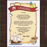 Einladung Piratenparty Vorlage Best Of Drucke Selbst Pirateneinladung Mit Lustigem Einladungstext