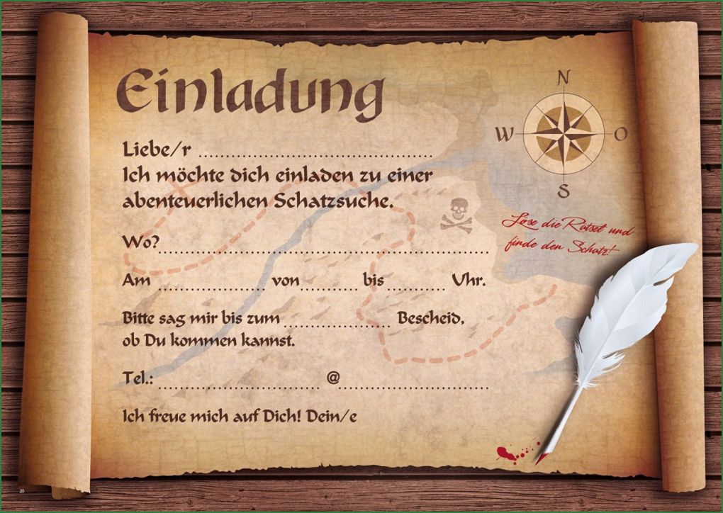 Einladung Piratenparty Vorlage Einzigartig Piraten Einladung Drei Piratenstarke Ideen