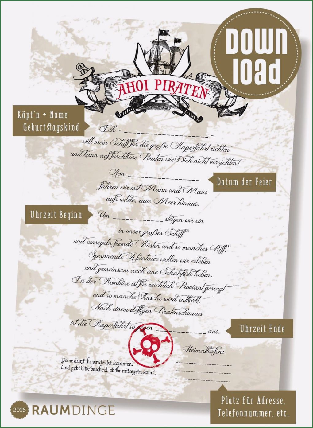 Einladung Piratenparty Vorlage Erstaunlich Raumdinge Wir Feiern – Die Piraten Mottoparty Teil 1