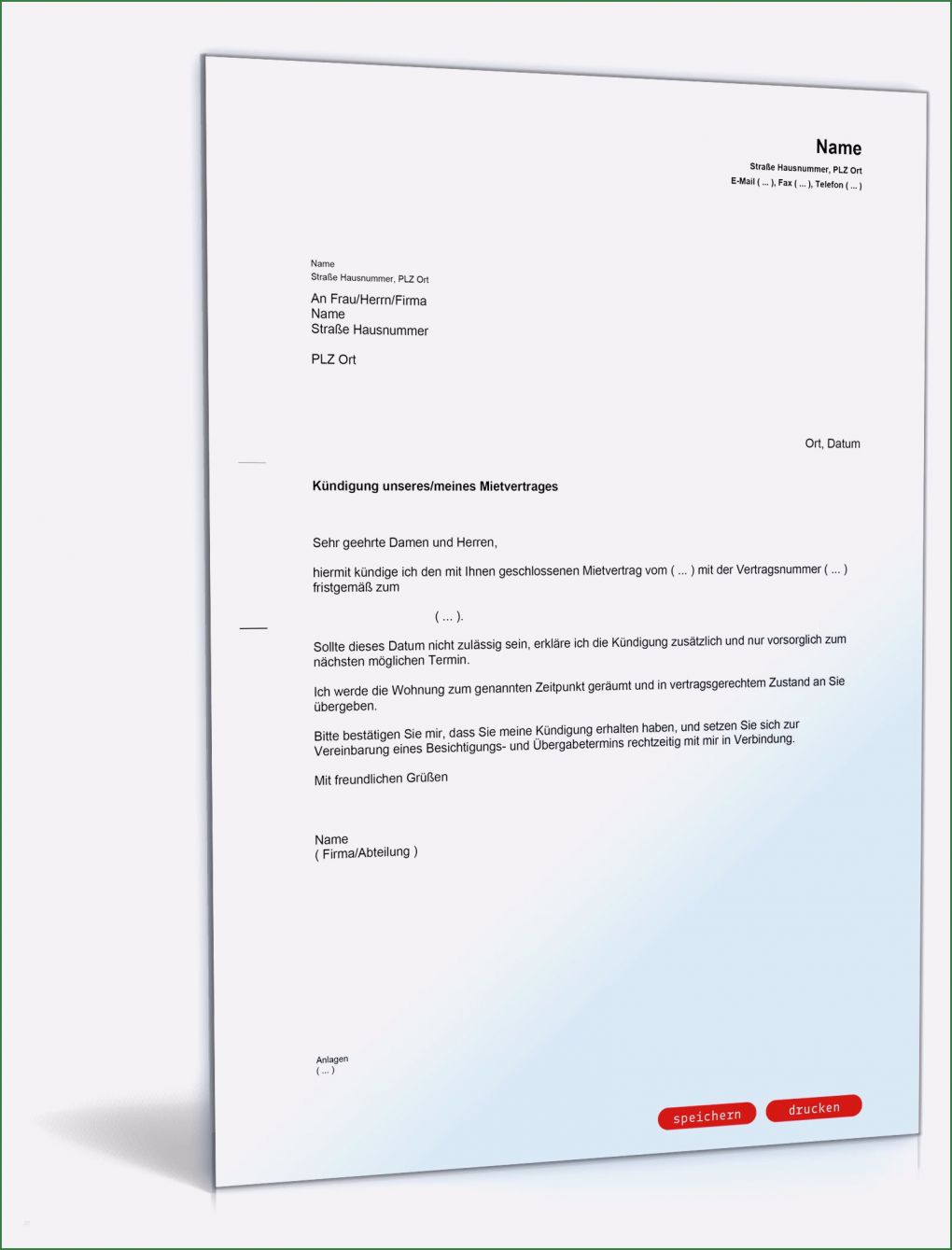 Elitepartner Kündigung Vorlage Neu Kündigungsvorlage Vodafone