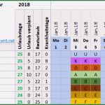 Erfassung Krankheitstage Excel Vorlage Beste Personalplaner