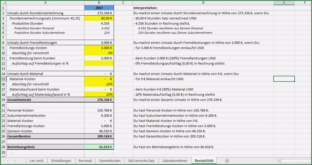 Erfassung Krankheitstage Excel Vorlage Einzigartig Excel Vorlage Stundensatz Kalkulation