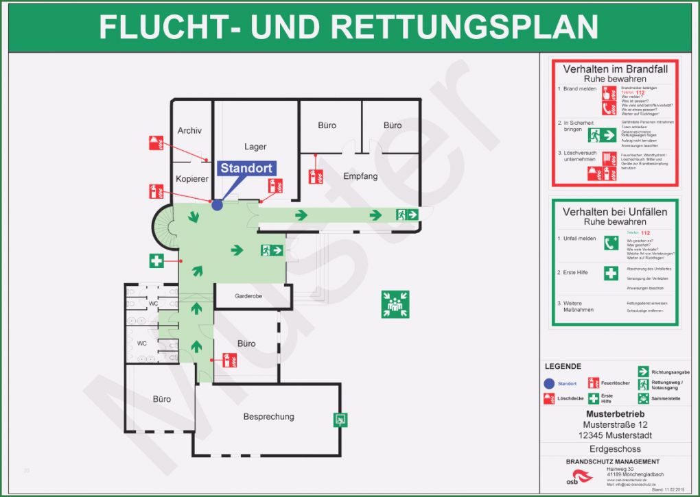 Evakuierungsplan Vorlage Erstaunlich Flucht Und Rettungsplan –