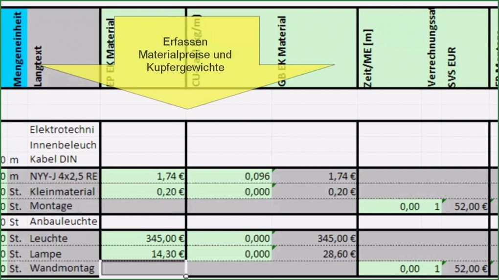 Excel Kalkulationstabelle Vorlage Elegant Gaeb Leistungsverzeichnis Mit Excel Kalkulieren