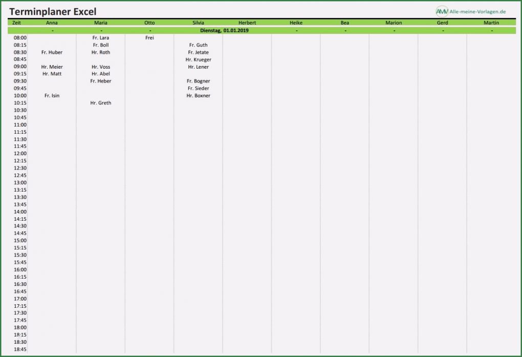 Excel Terminplaner Vorlage Best Of Terminplaner Als Excel Vorlage