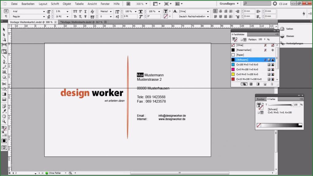 Excel Visitenkarten Vorlage Beste Visitenkarte In Indesign Erstellen [tutorial Vorlage] Teil