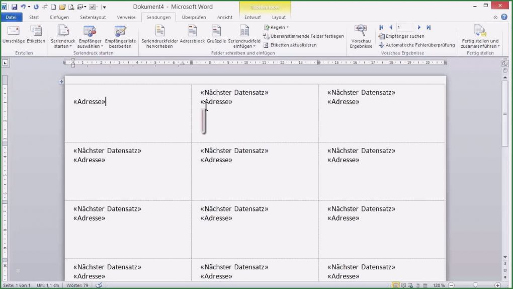 Excel Visitenkarten Vorlage Großartig Videoanleitung Erstellen Und Drucken Von Etiketten Mit