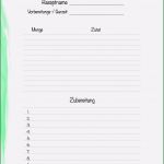 Excel Vorlage Rezeptbuch Beste Rezeptvorlagen Im Watercolor Design