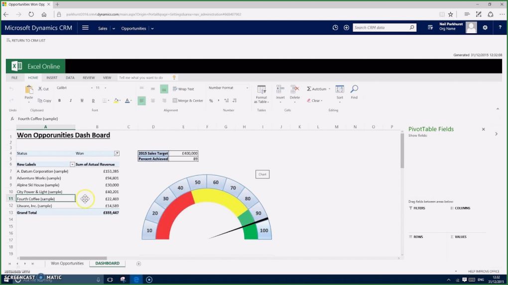 Excel Vorlage Rezeptbuch Schön Demo Crm 2016 Excel Templates