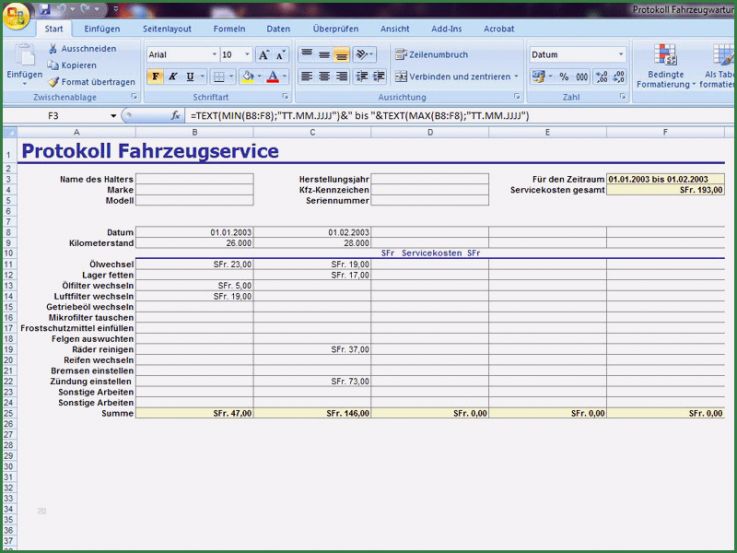 Excel Vorlage Wartungsplan Beste Wartungsplan Vorlage Excel – Werden