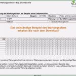 Excel Vorlage Wartungsplan Luxus Wartungsprotokoll Vorlage