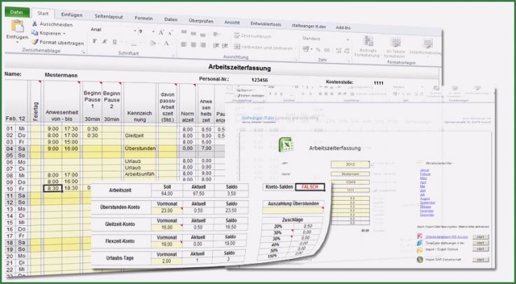 Excel Vorlage Zeiterfassung Projekte Inspiration Zeiterfassung Excel