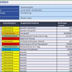 Excel Vorlagen Projektmanagement Kostenlos Hübsch Projektkosten Im Griff Vorlage Für Excel