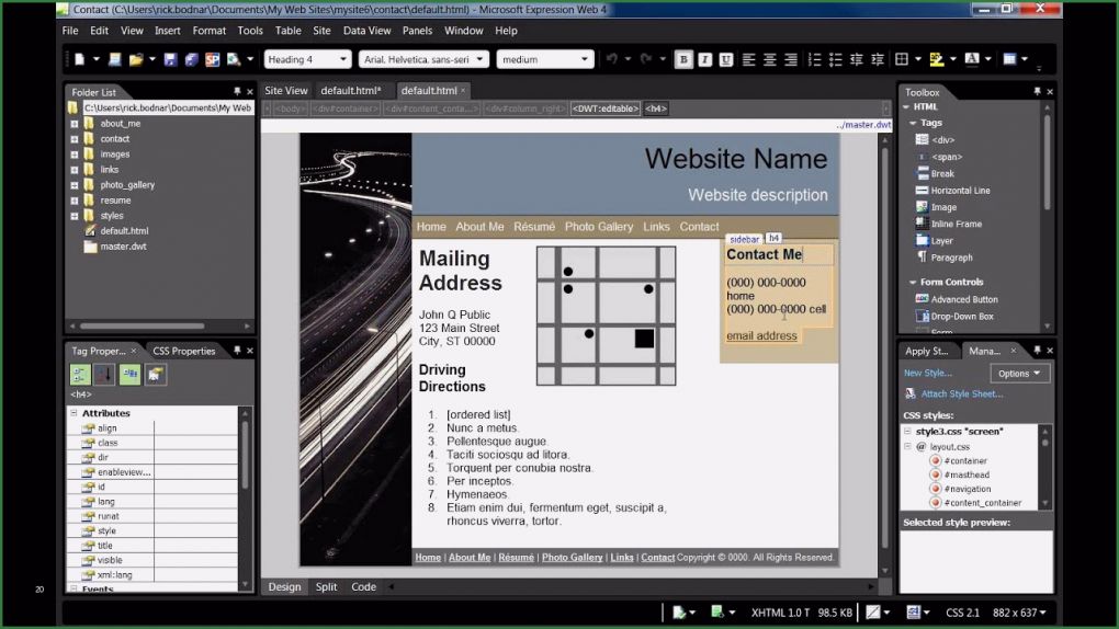 Expression Web Vorlagen Großartig Using Dynamic Web Templates In Expression Web 4