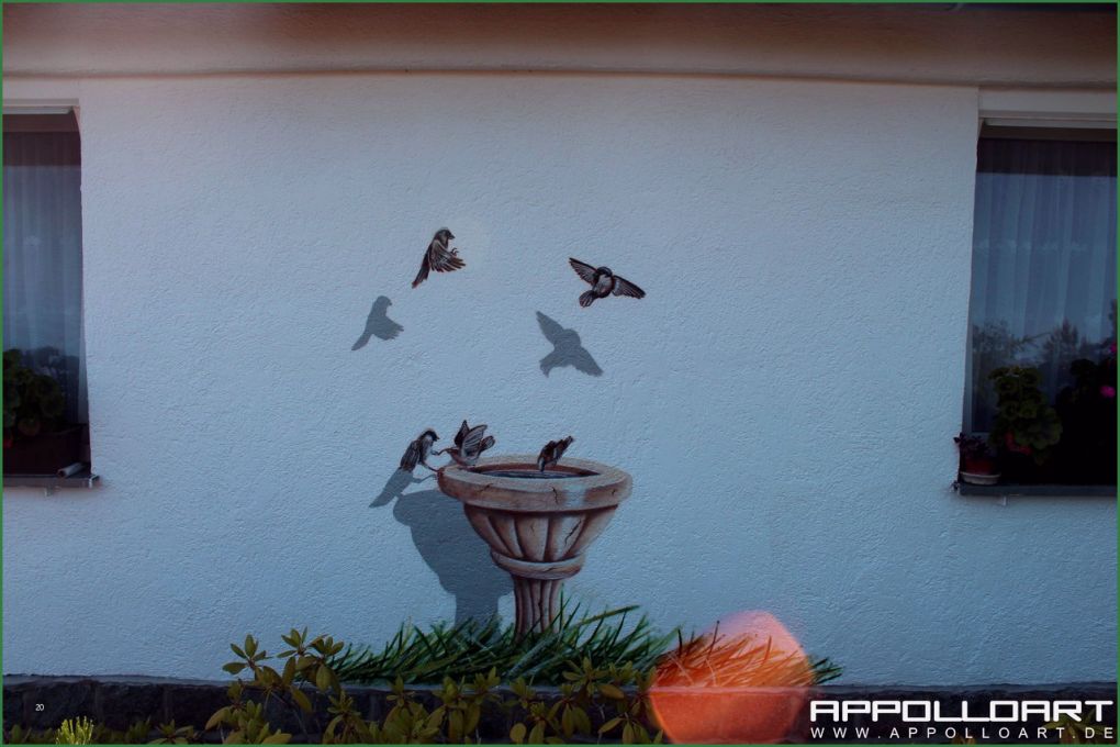 Fassadenmalerei Vorlagen Cool Wandgestaltung Durch Airbrush Und Graffiti An Fassadenwand