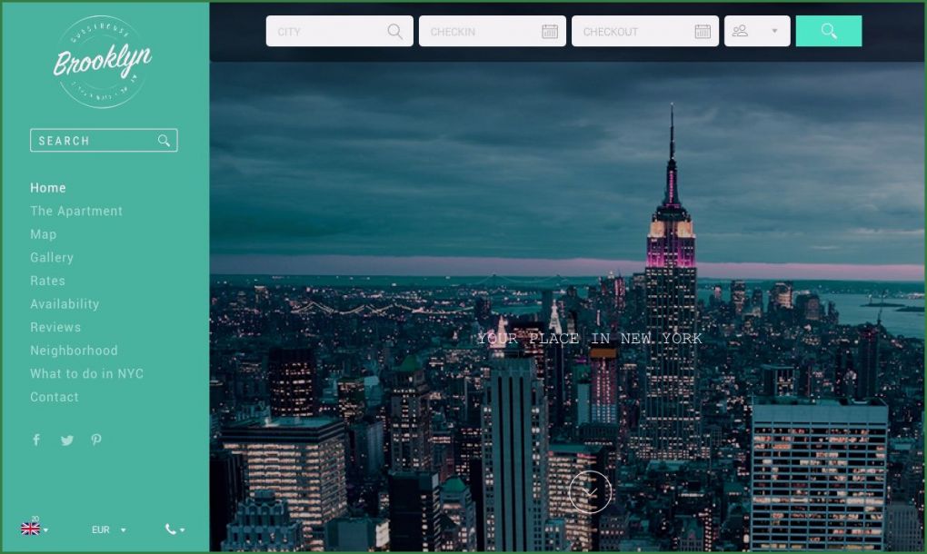 Ferienwohnung Website Vorlage Fabelhaft Ferienwohnung Homepage Vorlage Brooklyn Lod Y