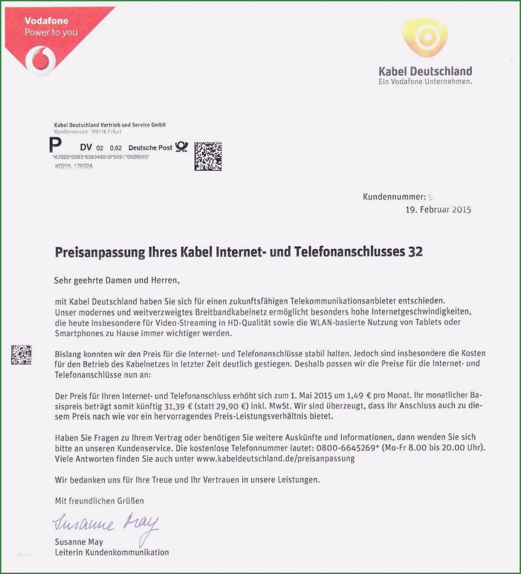 Festnetz Vertrag Kündigen Vorlage Wunderbar Vorlage Kündigung Handyvertrag Telekom Mit Neueste Telekom