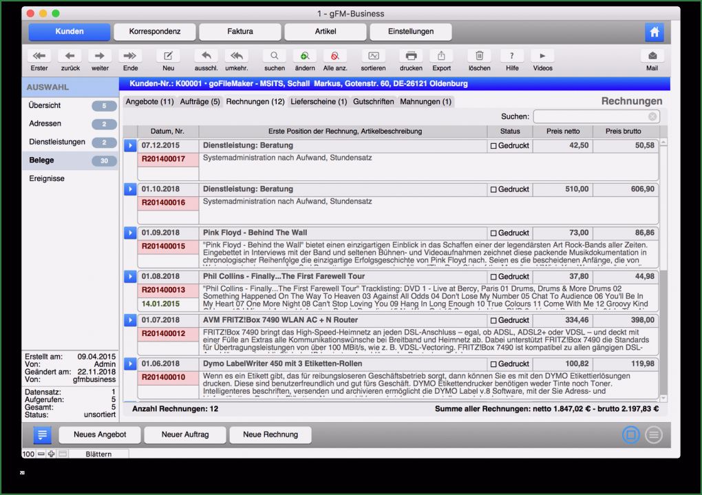 Filemaker Zeiterfassung Vorlage Luxus Freeware Rechnungsprogramm Und Warenwirtschaft Für Mac Pc