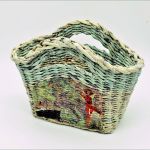 Flechten Mit Papier Vorlagen Angenehm Upcycling "reisekorb" Aus Zeitungspapier Geflochten