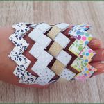 Flechten Mit Papier Vorlagen Best Of Diy Für Kinder origami Armband Flechten Mit Papierstreifen