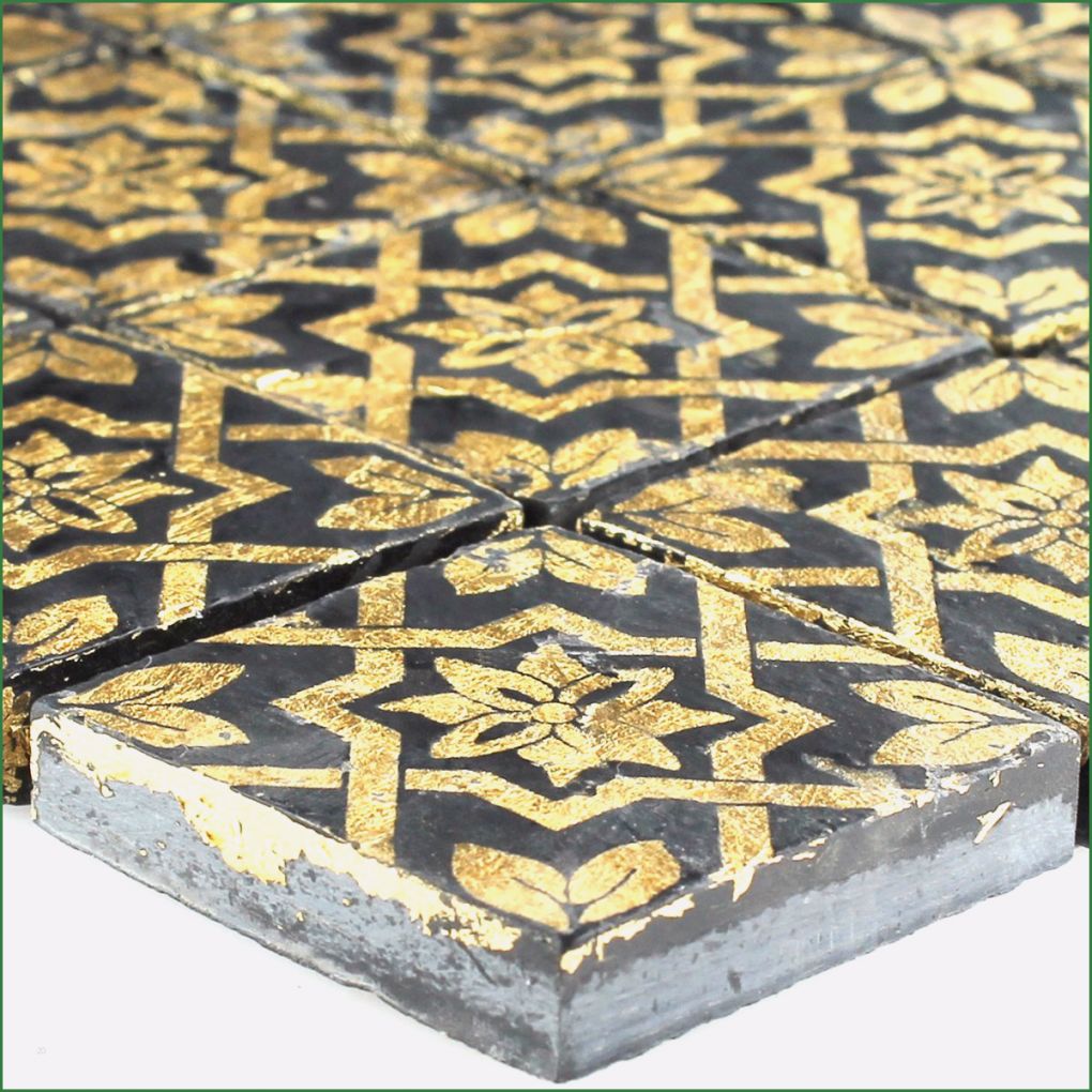 Fliesen Mosaik Vorlagen Elegant Muster Schiefer Feinsteinzeug Mosaik Fliese Blattgold