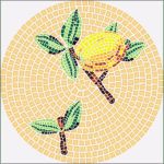 Fliesen Mosaik Vorlagen Erstaunlich Mosaik Vorlagen Zitrone 30 D=30cm Günstig Kaufen