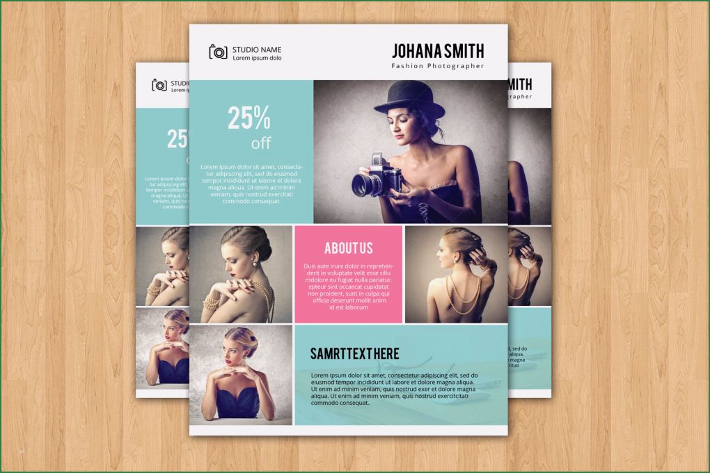 Flyer Fotografie Vorlage Erstaunlich Fotografie Flyer Vorlage Elegante Werbeflyer Für